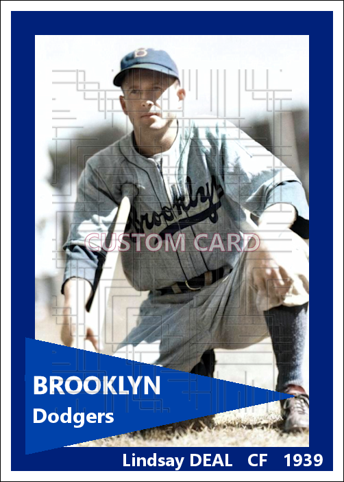 Lindsay Deal - 1939 Brooklyn Dodgers - choose a size & style