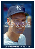 Lindy McDaniel - 1971-73 New York Yankees - choose a size & style