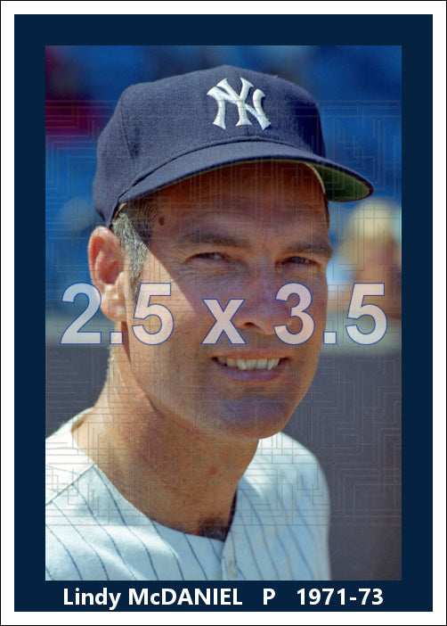 Lindy McDaniel - 1971-73 New York Yankees - choose a size & style