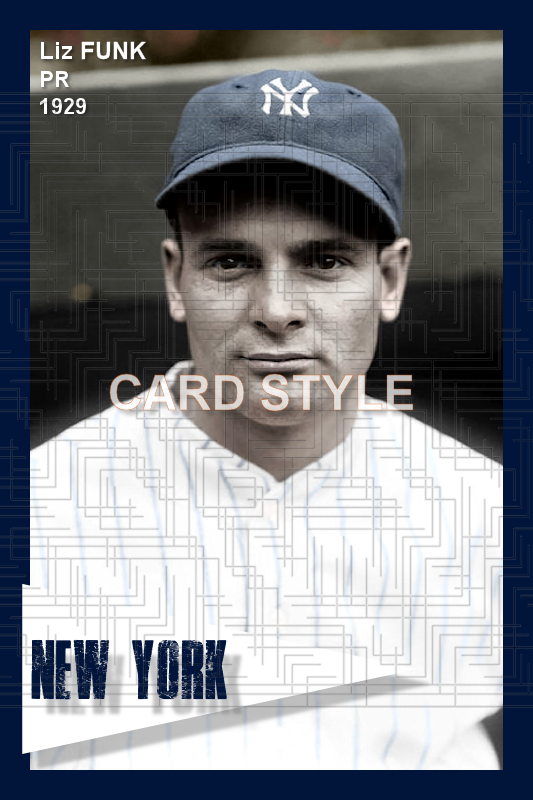 Liz Funk - 1929 New York Yankees - choose a size & style
