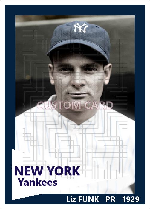 Liz Funk - 1929 New York Yankees - choose a size & style
