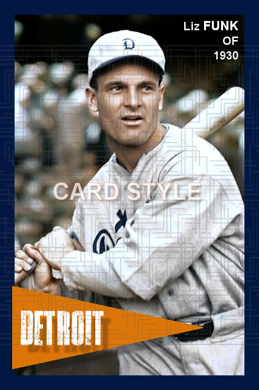 Liz Funk - 1930 Detroit Tigers - choose a size & style