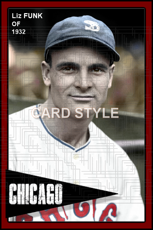 Liz Funk - 1932 Chicago White Sox - choose a size & style