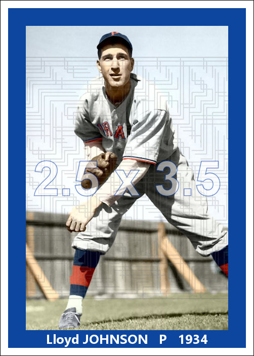 Lloyd Johnson - 1934 Pittsburgh Pirates - choose a size & style