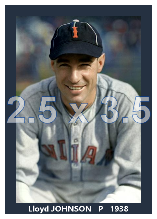 Lloyd Johnson - 1938 Indianapolis Indians - choose a size & style