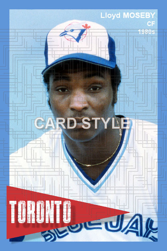 Lloyd Moseby - 1980s Toronto Blue Jays - choose a size & style