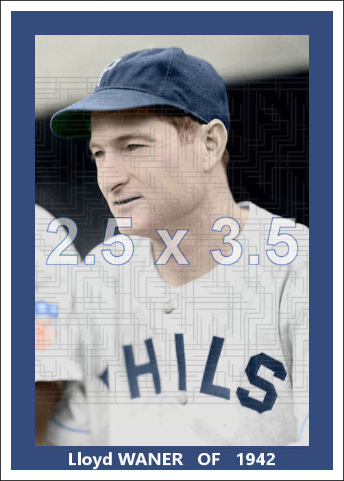 Lloyd Waner - 1942 Philadelphia Phillies - choose a size & style