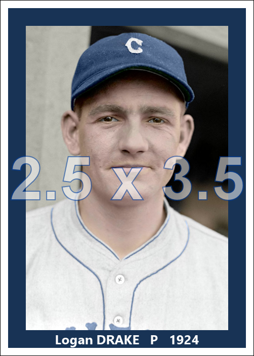 Logan Drake - 1924 Cleveland Indians - choose a size & style
