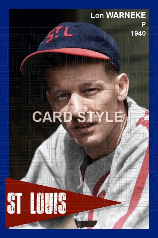 Lon Warneke - 1940 St. Louis Cardinals - choose a size & style