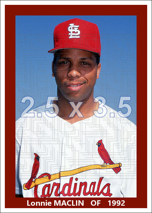 Lonnie Maclin - 1992 St. Louis Cardinals - choose a size & style