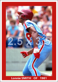 Lonnie Smith - 1981 Philadelphia Phillies - choose a size & style