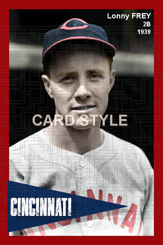 Lonny Frey - 1939 Cincinnati Reds - choose a size & style