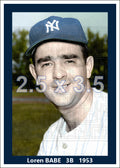 Loren Babe - 1953 New York Yankees - choose a size & style