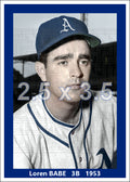 Loren Babe - 1953 Philadelphia Athletics - choose a size & style