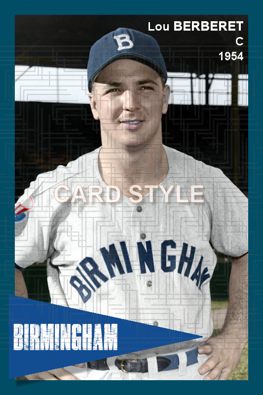 Lou Berberet - 1954 Birmingham Barons - choose a size & style