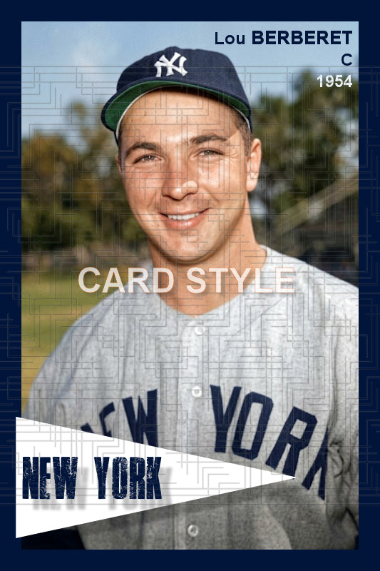 Lou Berberet - 1954 New York Yankees - choose a size & style