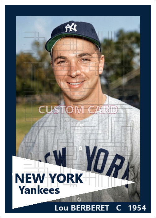 Lou Berberet - 1954 New York Yankees - choose a size & style