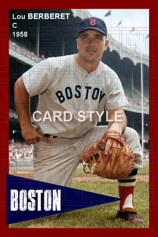 Lou Berberet - 1958 Boston Red Sox - choose a size & style
