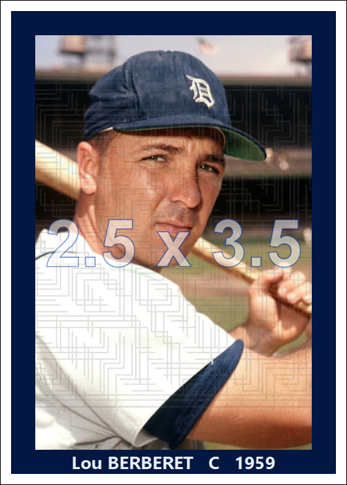 Lou Berberet - 1959 Detroit Tigers - choose a size & style