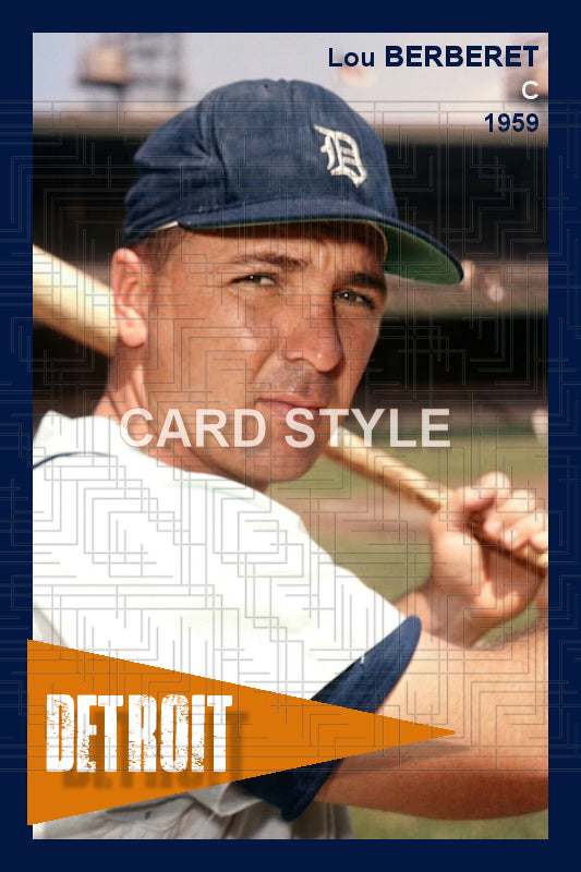 Lou Berberet - 1959 Detroit Tigers - choose a size & style