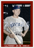 Lou Finney - 1940-41 Boston Red Sox - choose a size & style