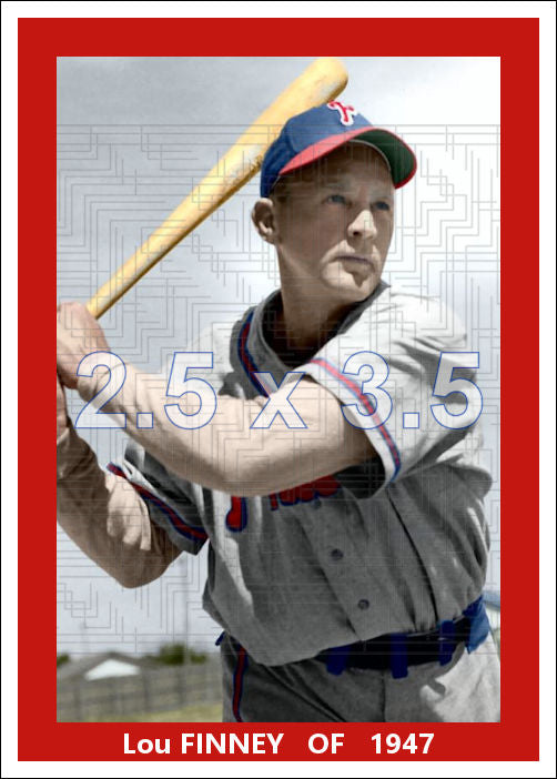 Lou Finney - 1947 Philadelphia Phillies - choose a size & style