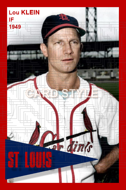 Lou Klein - 1949 St. Louis Cardinals - choose a size & style