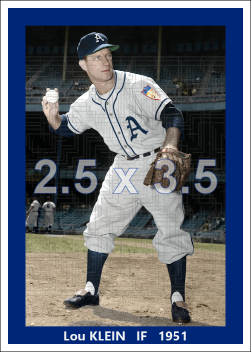 Lou Klein - 1951 Philadelphia Athletics - choose a size & style