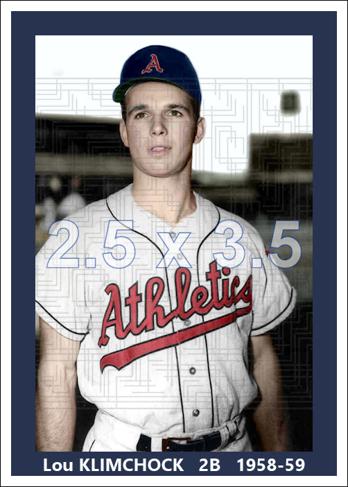 Lou Klimchock - 1958-59 Kansas City Athletics - choose a size & style
