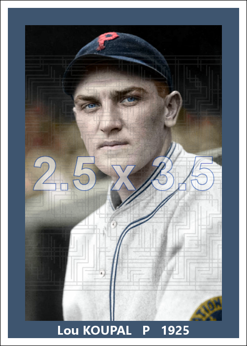 Lou Koupal - 1925 Pittsburgh Pirates - choose a size & style