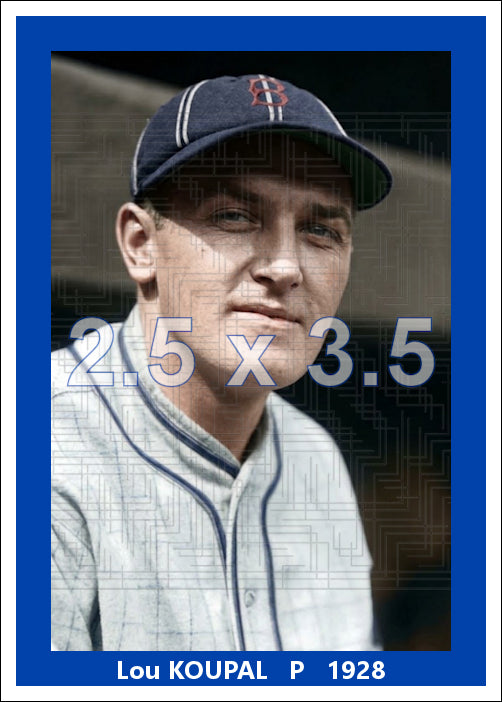 Lou Koupal - 1928 Brooklyn Robins - choose a size & style