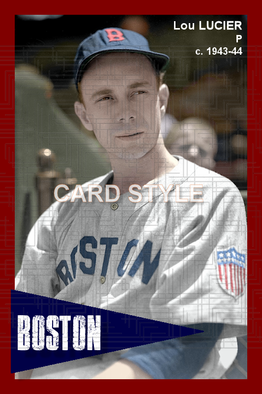 Lou Lucier - 1943-44 Boston Red Sox - choose a size & style