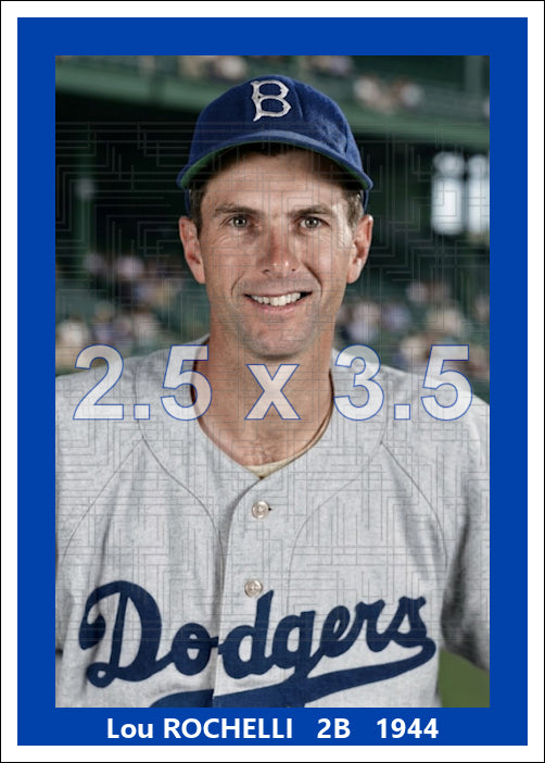 Lou Rochelli - 1944 Brooklyn Dodgers - choose a size & style