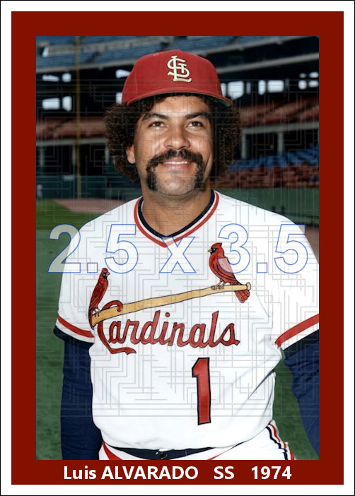 Luis Alvarado - 1974 St. Louis Cardinals - choose a size & style