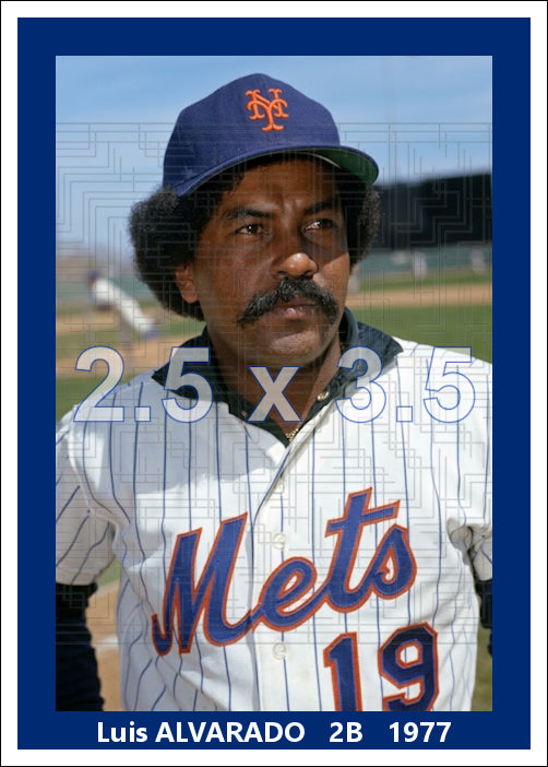 Luis Alvarado - 1977 New York Mets - choose a size & style