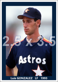 Luis Gonzalez - 1993 Houston Astros - choose a size & style