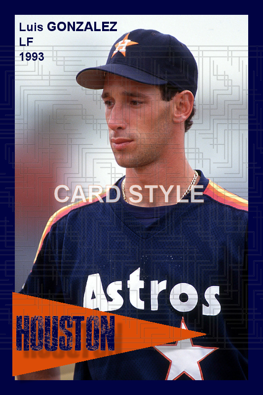 Luis Gonzalez - 1993 Houston Astros - choose a size & style