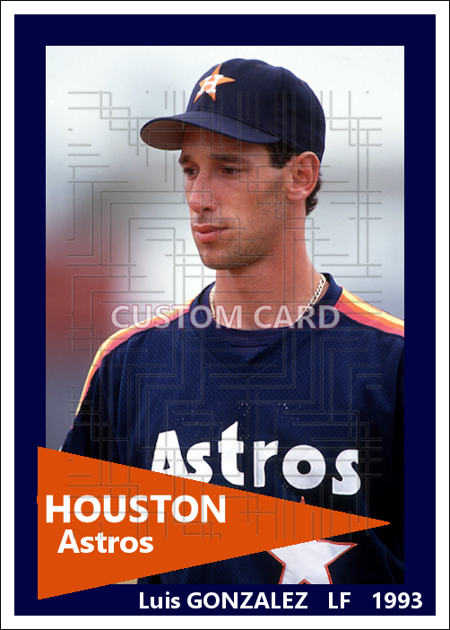 Luis Gonzalez - 1993 Houston Astros - choose a size & style
