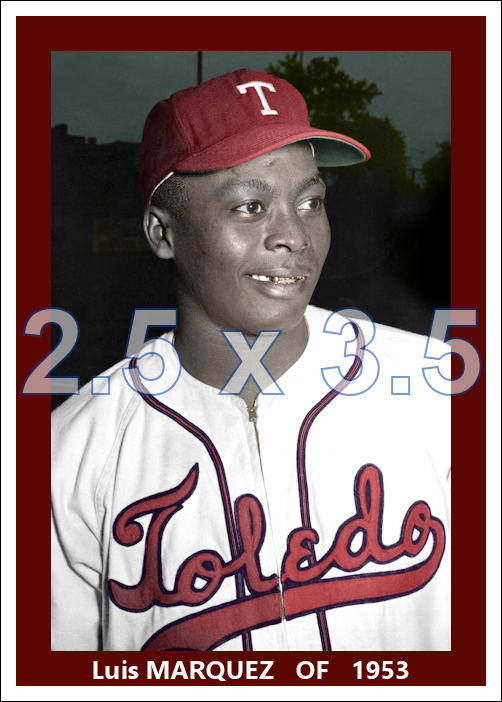 Luis Marquez - 1953 Toledo Sox - choose a size & style