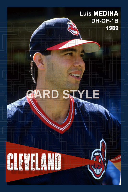 Luis Medina - 1989 Cleveland Indians - choose a size & style
