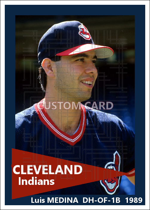 Luis Medina - 1989 Cleveland Indians - choose a size & style