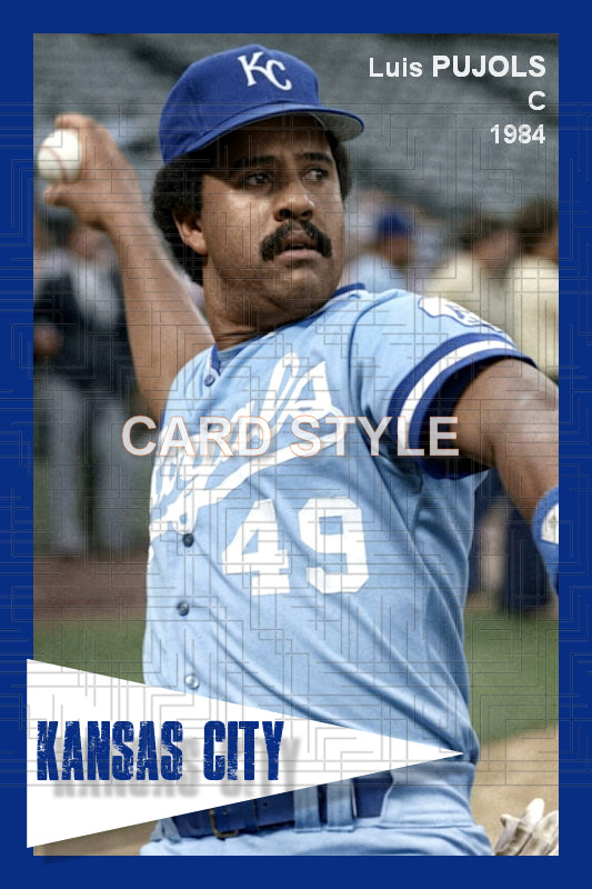Luis Pujols - 1984 Kansas City Royals - choose a size & style