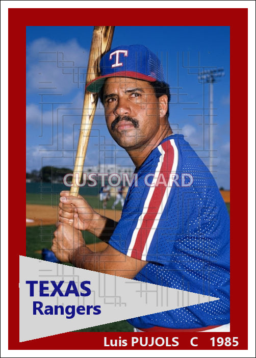 Luis Pujols - 1985 Texas Rangers - choose a size & style