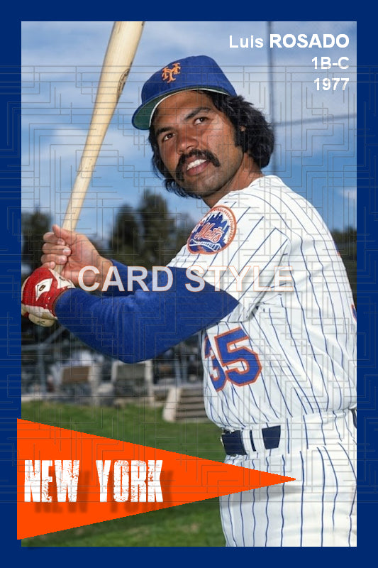 Luis Rosado - 1977 New York Mets - choose a size & style