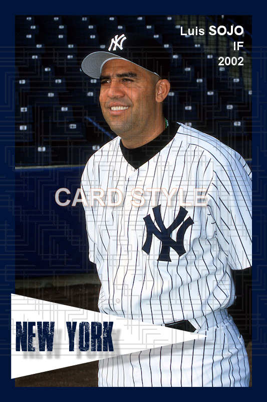Luis Sojo - 2002 New York Yankees - choose a size & style