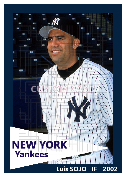 Luis Sojo - 2002 New York Yankees - choose a size & style