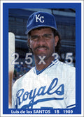 Luis de los Santos - 1989 Kansas City Royals - choose a size & style