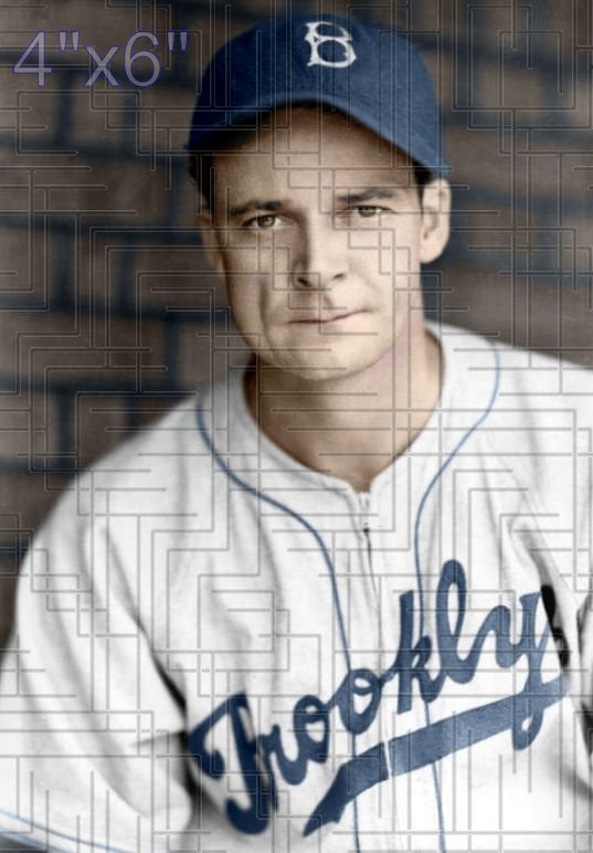 Luke Hamlin - 1939-41 Brooklyn Dodgers - choose a size & style