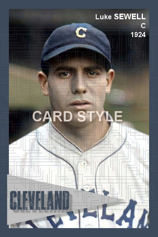 Luke Sewell - 1924 Cleveland Indians - choose a size & style