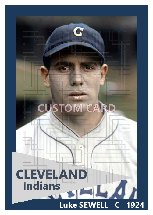 Luke Sewell - 1924 Cleveland Indians - choose a size & style